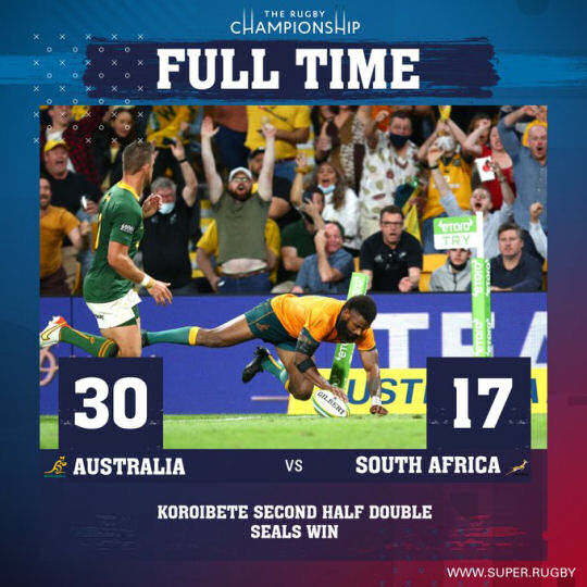 Wallabies v Springboks FT TRC2021